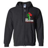 Free Palestine End Israeli Occupation Full Zip Hoodie