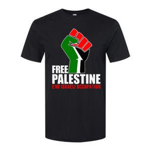 Free Palestine End Israeli Occupation Softstyle CVC T-Shirt