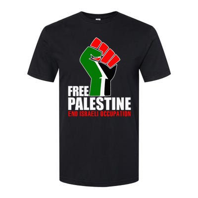 Free Palestine End Israeli Occupation Softstyle CVC T-Shirt