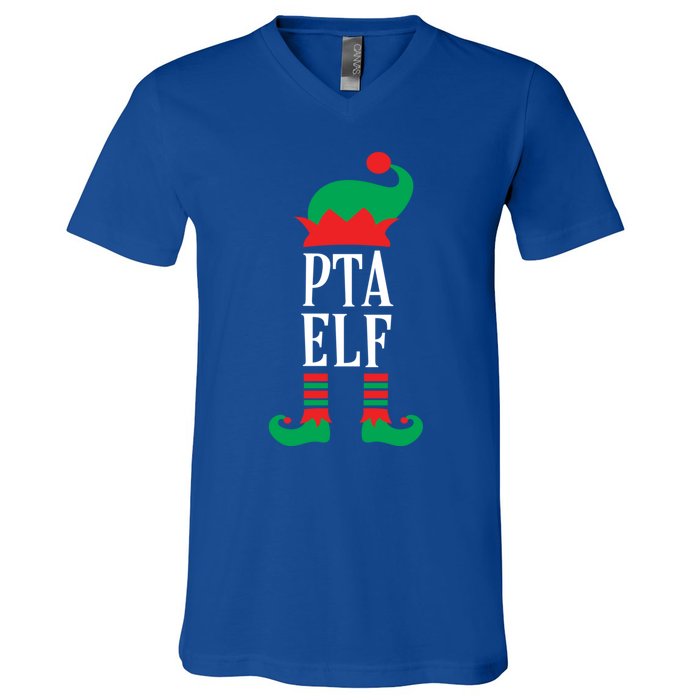 Funny Pta Elf Parent Teacher Association Gift V-Neck T-Shirt