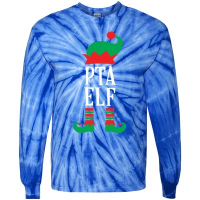 Funny Pta Elf Parent Teacher Association Gift Tie-Dye Long Sleeve Shirt