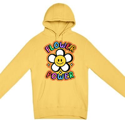 Flower Power Emoji Premium Pullover Hoodie