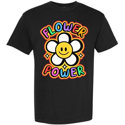 Flower Power Emoji Garment-Dyed Heavyweight T-Shirt