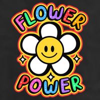 Flower Power Emoji Adult Drive Performance Visor