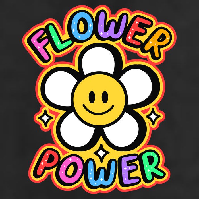 Flower Power Emoji Adult Drive Performance Visor