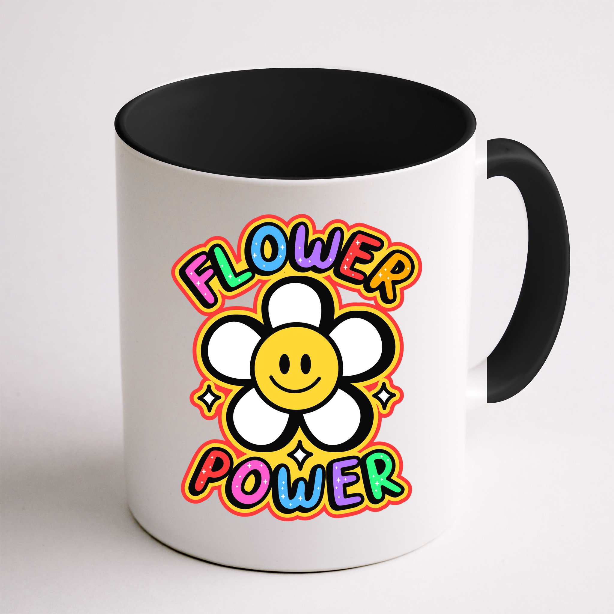 Flower Power Emoji Mug