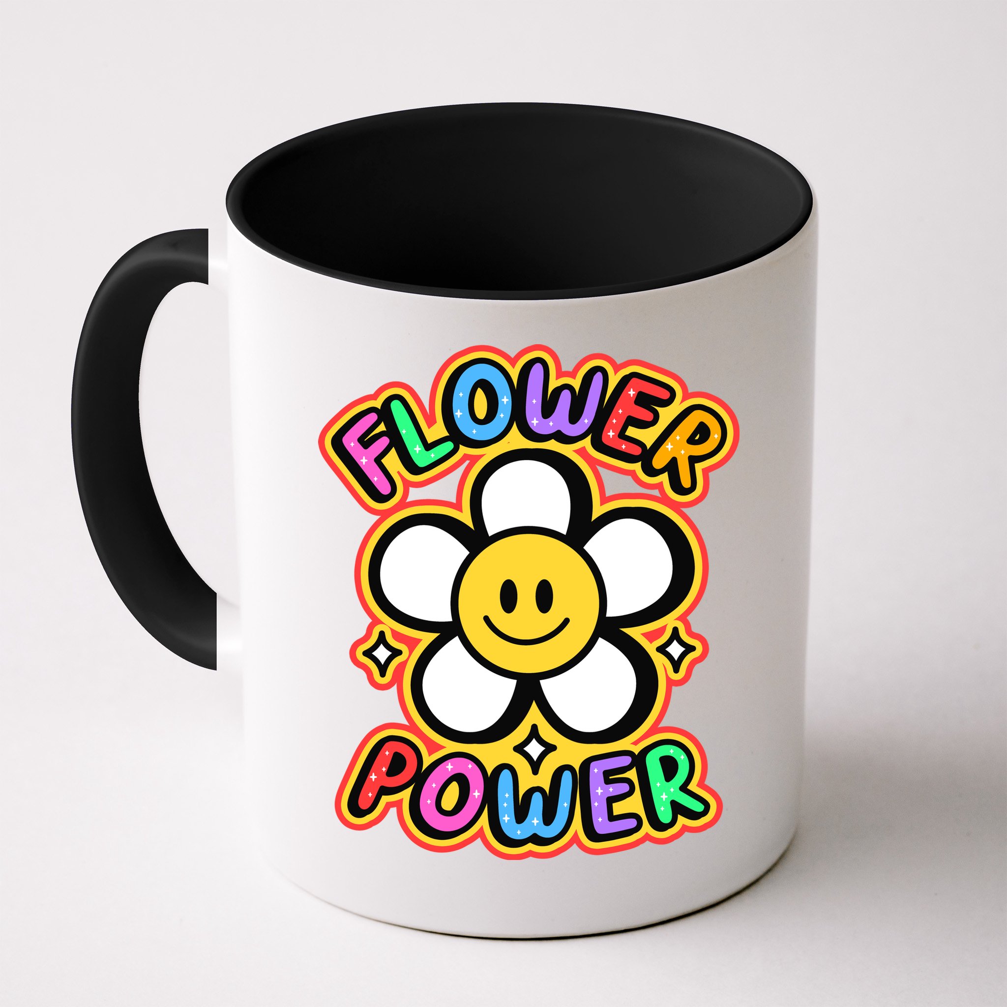 Flower Power Emoji Mug