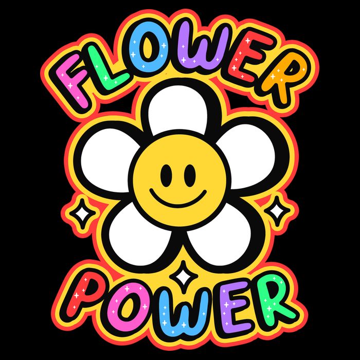 Flower Power Emoji Mug