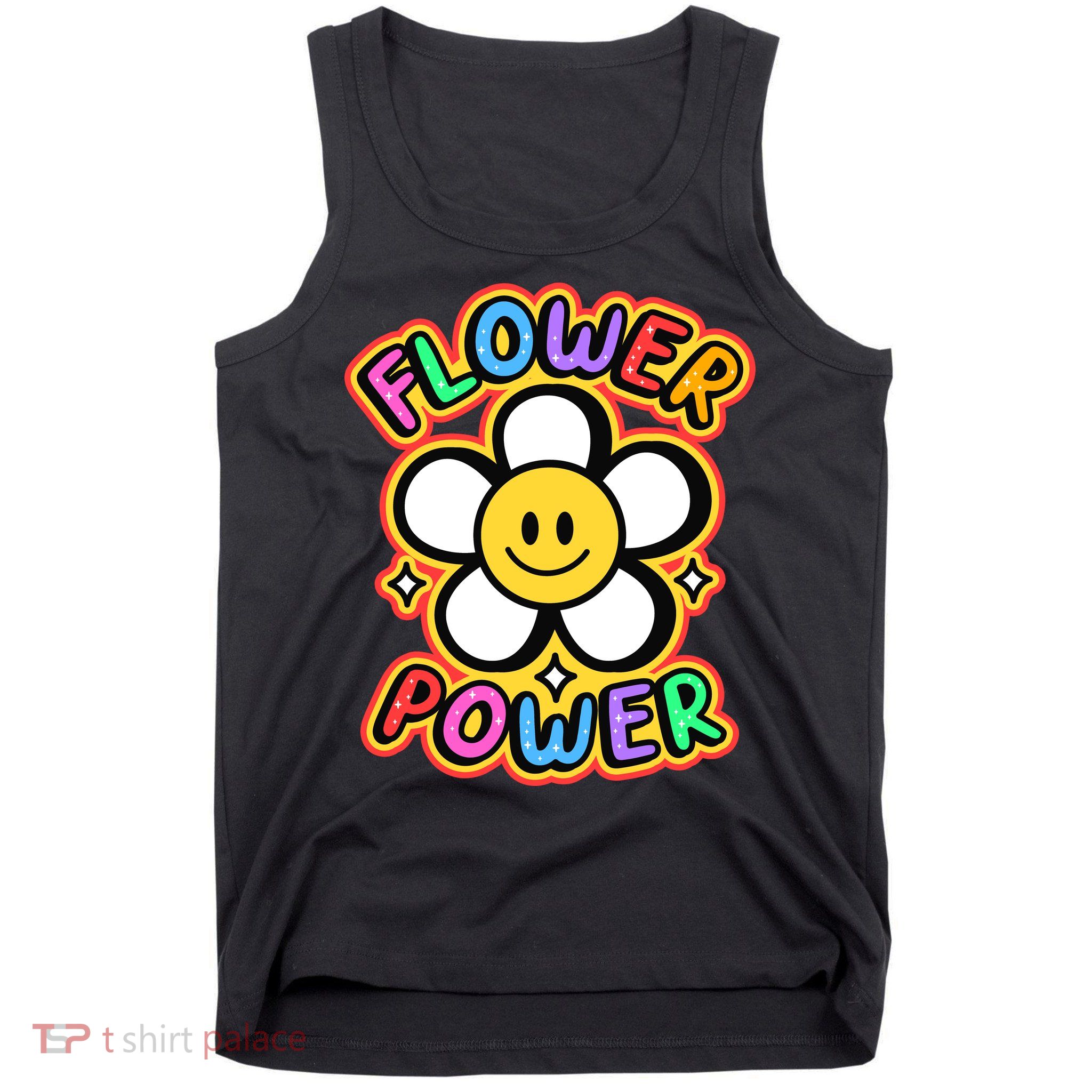 Flower Power Emoji Tank Top