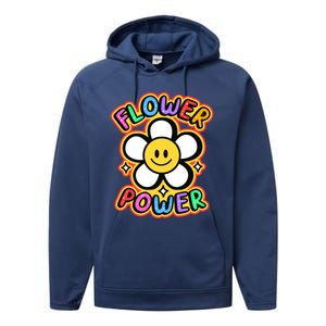 Flower Power Emoji Performance Fleece Hoodie