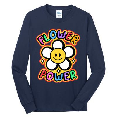 Flower Power Emoji Tall Long Sleeve T-Shirt