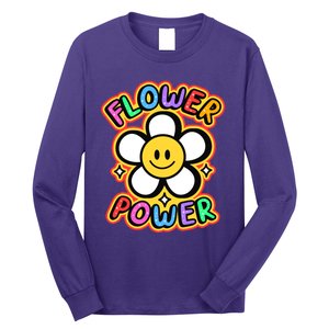 Flower Power Emoji Long Sleeve Shirt