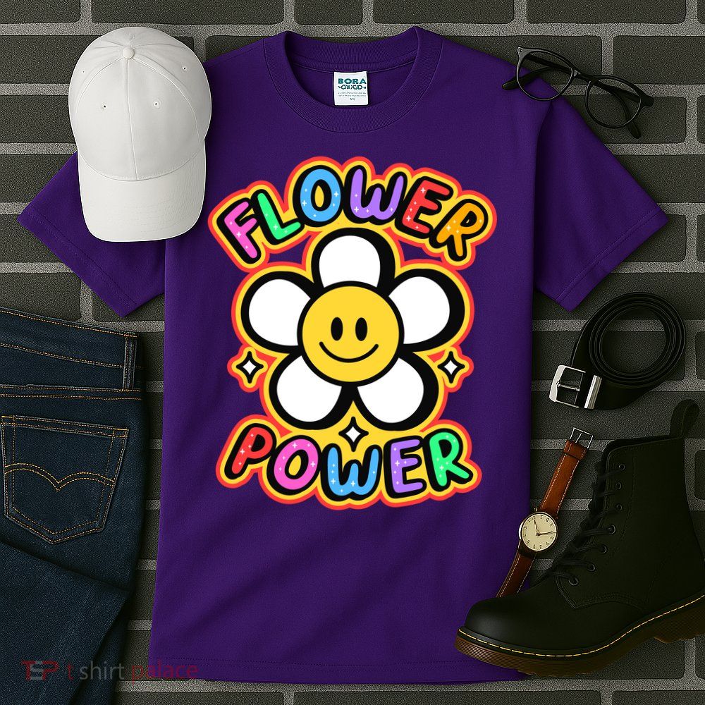Flower Power Emoji Tall T-Shirt