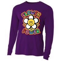 Flower Power Emoji Cooling Performance Long Sleeve Crew