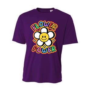 Flower Power Emoji Performance Sprint T-Shirt