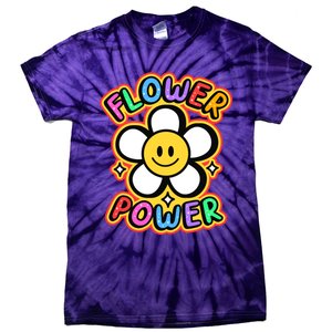 Flower Power Emoji Tie-Dye T-Shirt