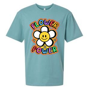 Flower Power Emoji Sueded Cloud Jersey T-Shirt