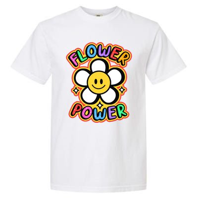 Flower Power Emoji Garment-Dyed Heavyweight T-Shirt