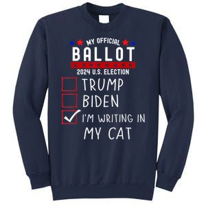 Funny Presidential Election 2024 Sign Vote Cat Lover Owner Sweatshirt