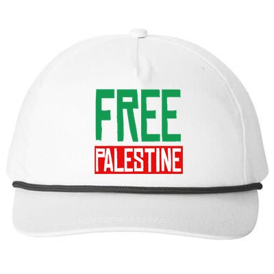 Free Palestine End Israel Snapback Five-Panel Rope Hat