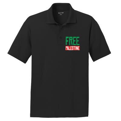 Free Palestine End Israel PosiCharge RacerMesh Polo