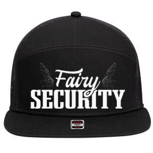 Funny Parents Easy Costume Fairy Security Halloween Mom Dad 7 Panel Mesh Trucker Snapback Hat