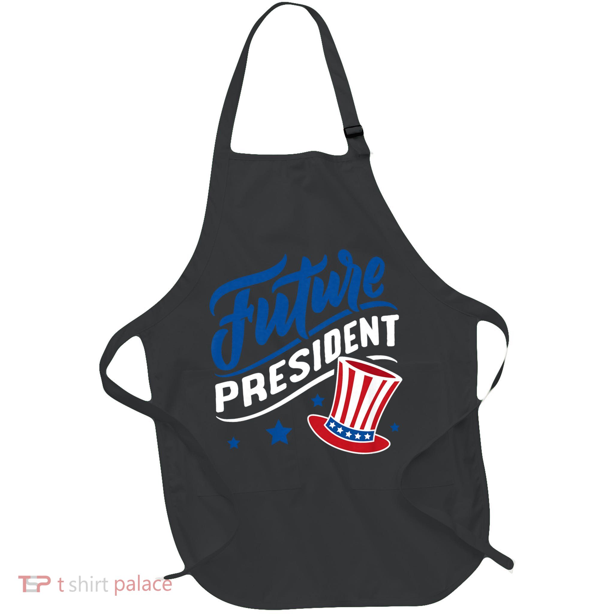 Future President Full-Length Apron With Pockets