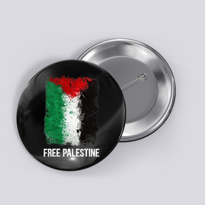 Free Palestine Free Palestine Flag Support Ghaza Peace Button