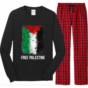 Free Palestine Free Palestine Flag Support Ghaza Peace Long Sleeve Pajama Set