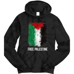 Free Palestine Free Palestine Flag Support Ghaza Peace Tie Dye Hoodie