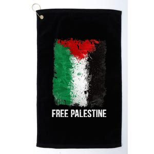 Free Palestine Free Palestine Flag Support Ghaza Peace Platinum Collection Golf Towel