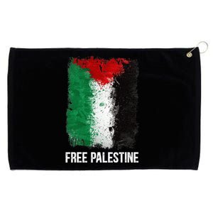 Free Palestine Free Palestine Flag Support Ghaza Peace Grommeted Golf Towel