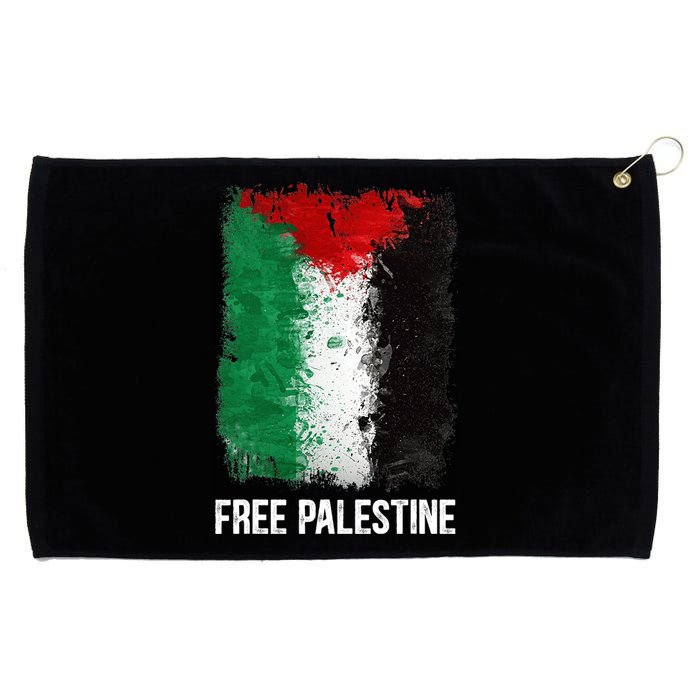 Free Palestine Free Palestine Flag Support Ghaza Peace Grommeted Golf Towel