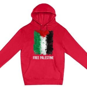 Free Palestine Free Palestine Flag Support Ghaza Peace Premium Pullover Hoodie