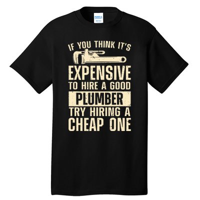 Funny Plumber For Wo Steamfitter Pipefitter Plumbing Tall T-Shirt