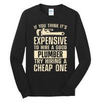 Funny Plumber For Wo Steamfitter Pipefitter Plumbing Tall Long Sleeve T-Shirt