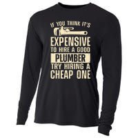 Funny Plumber For Wo Steamfitter Pipefitter Plumbing Cooling Performance Long Sleeve Crew