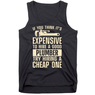 Funny Plumber For Wo Steamfitter Pipefitter Plumbing Tank Top