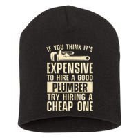 Funny Plumber For Wo Steamfitter Pipefitter Plumbing Short Acrylic Beanie