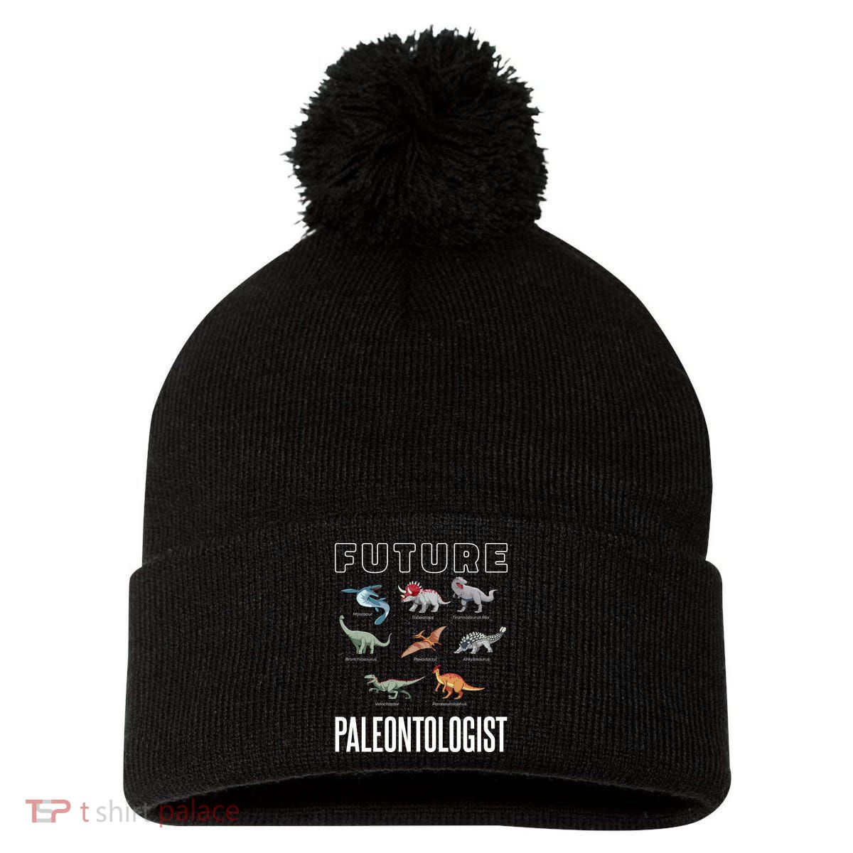 Future Paleontologist Pom Pom 12in Knit Beanie