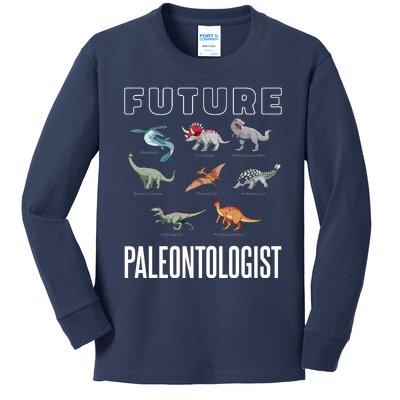 Future Paleontologist Kids Long Sleeve Shirt