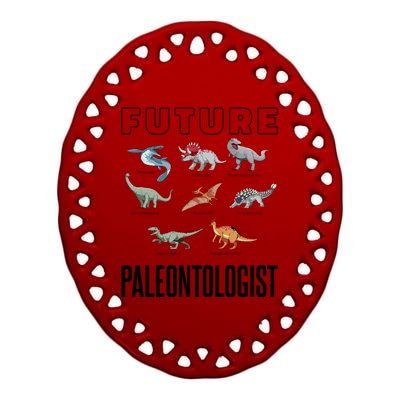 Future Paleontologist Ceramic Oval Ornament