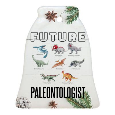 Future Paleontologist Ceramic Bell Ornament