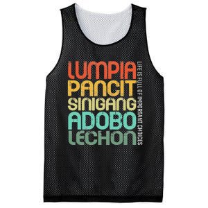 Filipino Philippine Food Lumpia Pancit Sinigang Adobo Lechon Mesh Reversible Basketball Jersey Tank