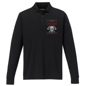 Family Protection Fighter Valhalla Odin Nordic Viking Performance Long Sleeve Polo