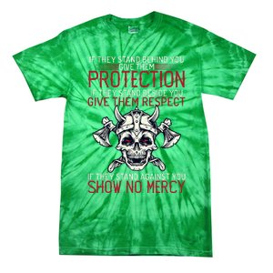 Family Protection Fighter Valhalla Odin Nordic Viking Tie-Dye T-Shirt