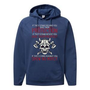 Family Protection Fighter Valhalla Odin Nordic Viking Performance Fleece Hoodie