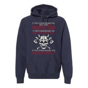 Family Protection Fighter Valhalla Odin Nordic Viking Premium Hoodie