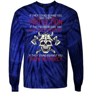 Family Protection Fighter Valhalla Odin Nordic Viking Tie-Dye Long Sleeve Shirt