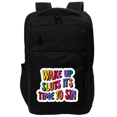 Funny PRIDE Flag Adult Wake up Sluts it's time to Sin Impact Tech Backpack
